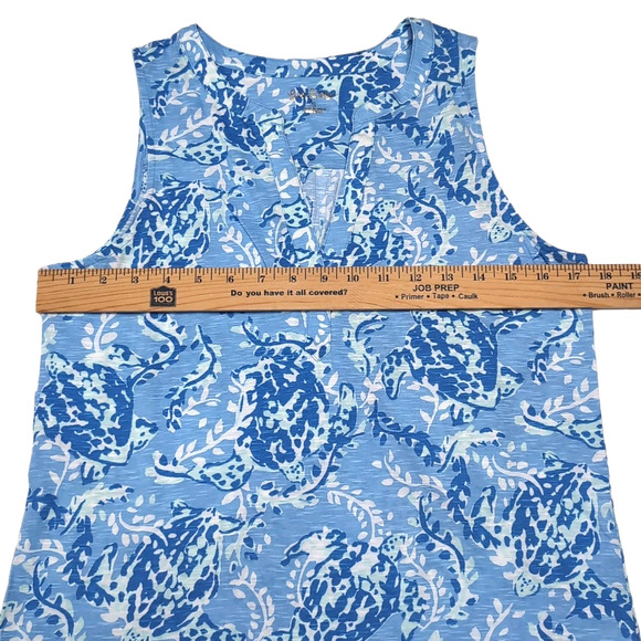 Lilly Pulitzer Dev Knit Top Womens Size S‎ Blue Peri Turtley Awesome NEW NWT $58 - Picture 11 of 15